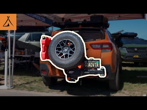 The Trail Swing - Hitch mounted Tire Carrier by Dirtcom
