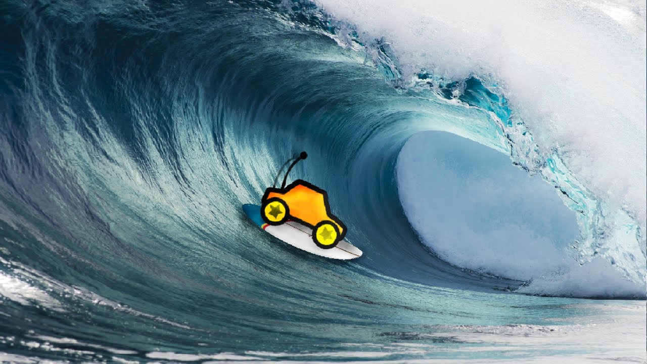 Car Riding Wave JellyCar Worlds