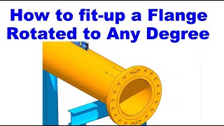 How to fit up a Flange Rotated any degree to Pipe