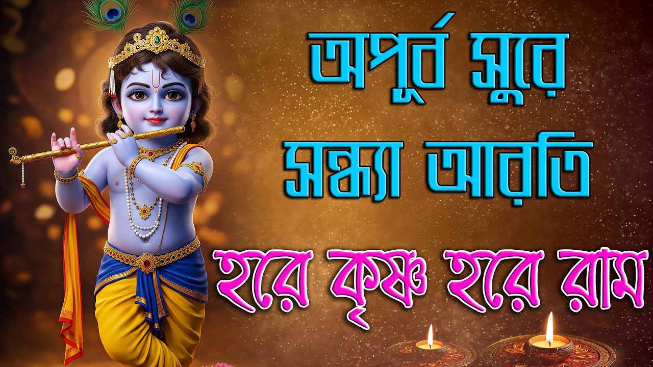 Hare Krishna Hare Rama | অপূর্ব সুরে সন্ধ্যা আরতি | Sandhya Aarti | হরে কৃষ্ণ হরে রাম 