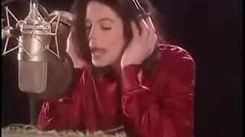 Michael Jackson  in studio What More Can I Give (Solo Version)