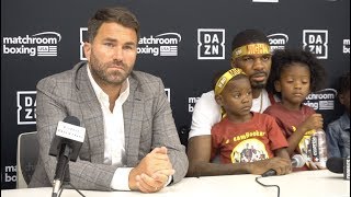 MAURICE HOOKER POST FIGHT PRESS CONFERENCE WITH EDDIE HEARN \/ HOOKER v RAMIREZ