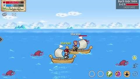 Hải Tặc Tí Hon - Skill biển lv11 kiếm khách