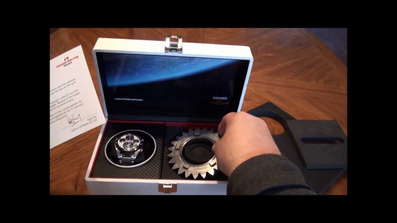 Seiko Sportura Honda F1 Chronograph SLQ023J - YouTube