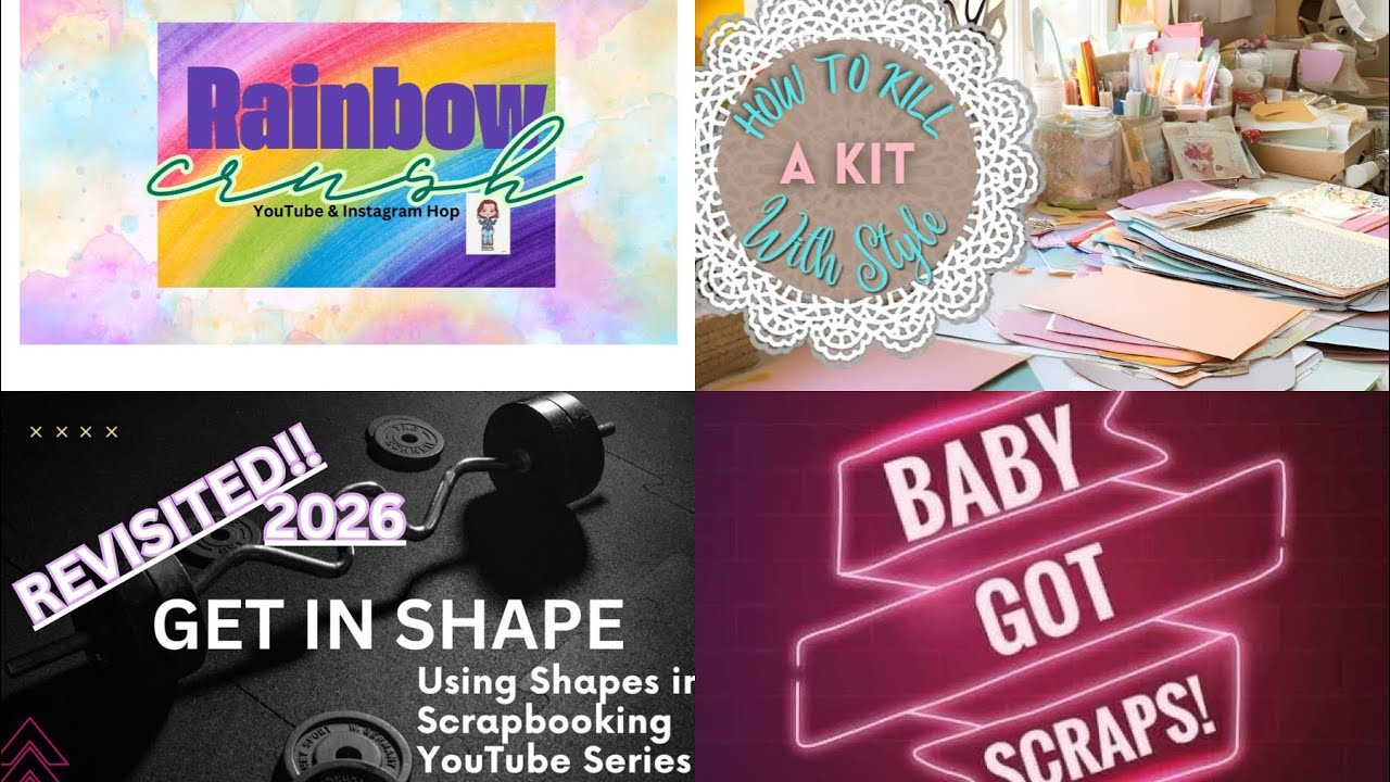 Rainbow Crush - Январь 2026 - Turquoise/Get In Shape - Circles/Baby Got Scraps/H2KAKWS