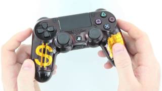 Cash Money Chrome PS4 Custom Modded Controller by Gimika.com