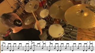 Man On The Moon (R.E.M.) drum cover + score