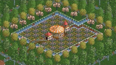 RCT2 - Beating Forest Frontiers with only a single merry-go-round