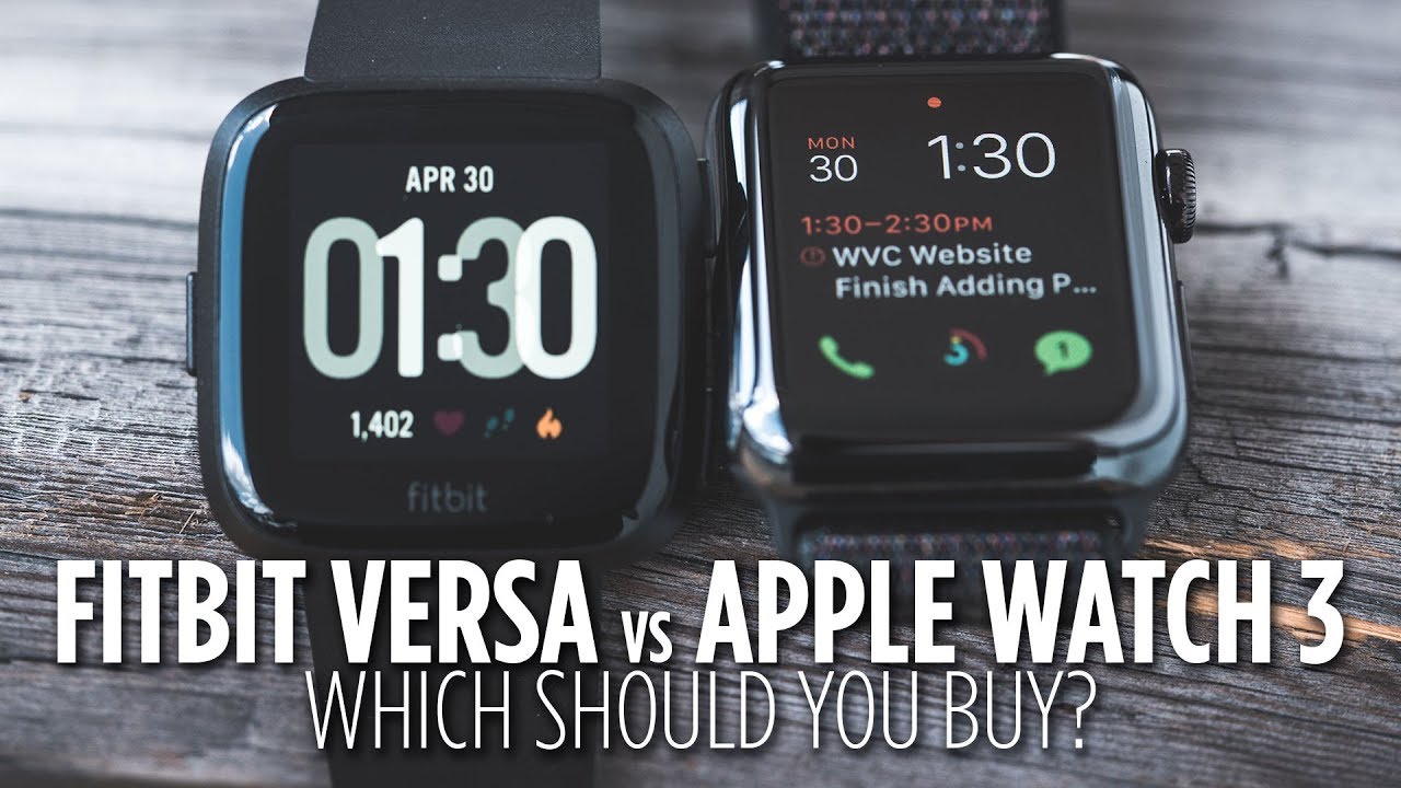 apple watch series 3 vs fitbit versa 2