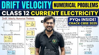 Drift Velocity Numericals Class 12 Physics | Current Electricity