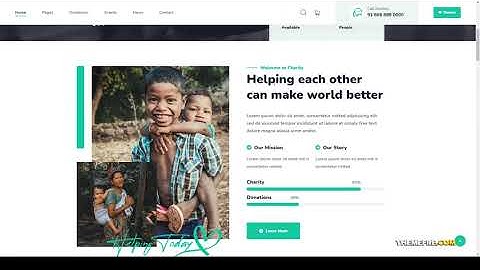 Halpes - Non Profit Charity HTML Template donate 15 Website Builder