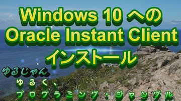 【Oracle】Windows 10 への Oracle Instant Client インストール