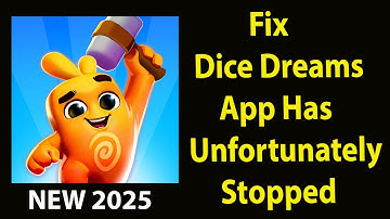 Fix Dice Dreams  Unfortunately Has Stopped |Dice Dreams  Stopped Problem | PSA 24