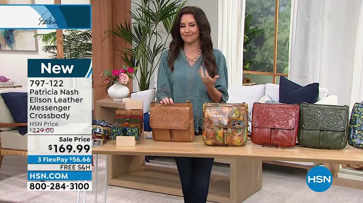 Patricia Nash Ellson Leather Messenger Crossbody