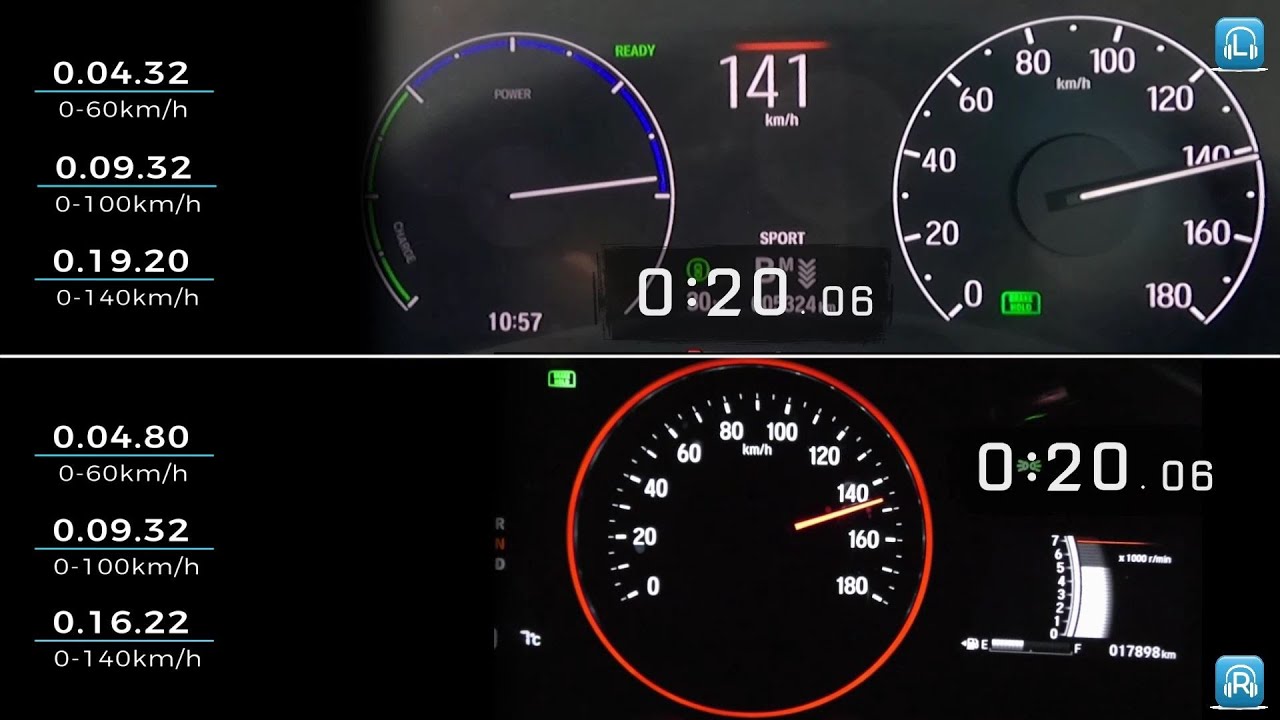 新旧 ヴェゼル ハイブリッド 加速比較 i-DCD vs e:HEV 初代vs2代目フル