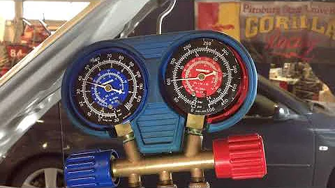 A/C gauge analysis diagnostics: 2009 Kia Spectra TXV