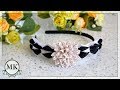 Простой ободок.  МК. Канзаши. / DIY. Headband. Kanzashi.