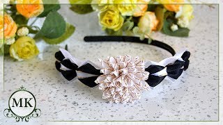 Простой ободок.  МК. Канзаши. / DIY. Headband. Kanzashi.