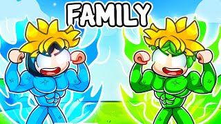 Having A GOKU ANIME FAMILY in Roblox!