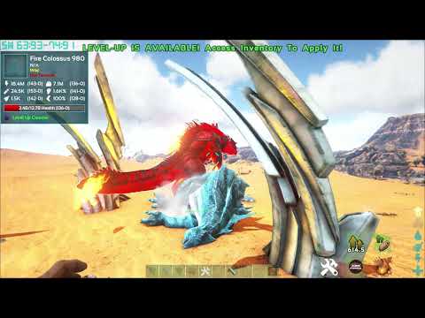 Rawalim, the Warchief Dodorex vs Primal Fear Bosses (Colossus) Ark Survival Evolved Eternal Ag Rebo