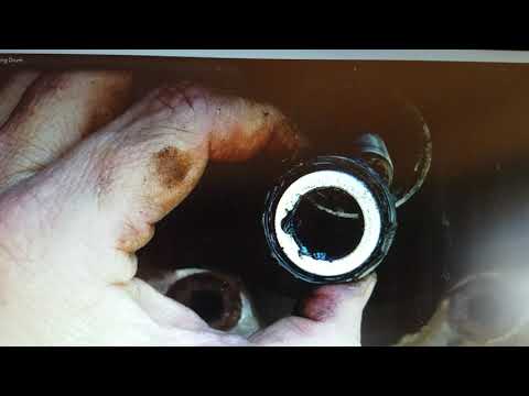 6b Brake Repair Job 1970 VW Van Removal of Nut Retaining Clip Bearing