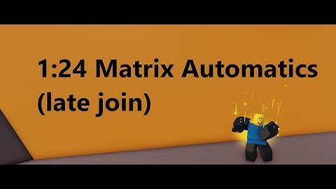1:24 Matrix Automatics late join (Speedrun) // Roblox Arsenal Gameplay