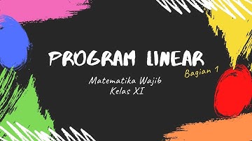 Program Linear (Bagian 1)