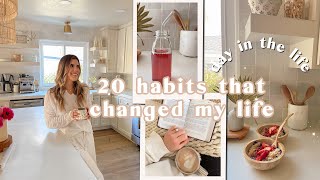 20 healthy habits that changed my life! mindset, metabolism, nutrition, fitness ✨