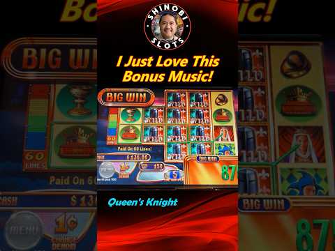 Queen's Knight for Throwback Thursday - I LOVE the Bonus Music! #shinobislots #shorts #shortfeed