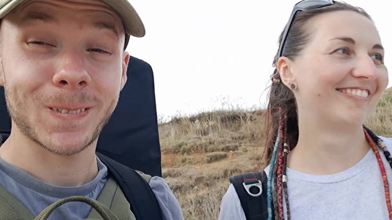 Climbing in Dorset at WinSpit Quarry -  Sarah's first time climbing outdoors!