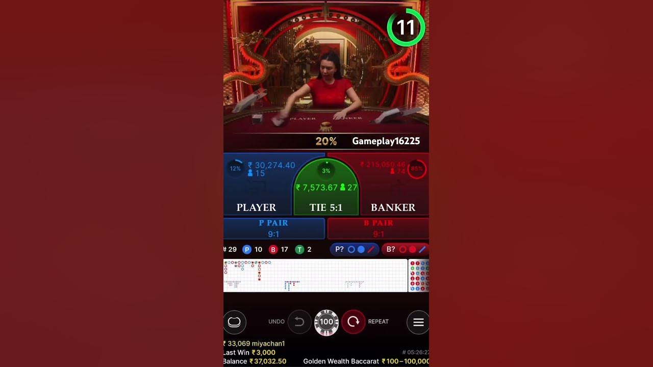 Easy Money win/loose Golden wealth Baccarat