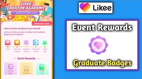How to get Likee  App New Event Rewards live creator academy  Badge kaise paye