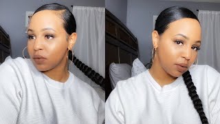 BRAIDED PONYTAIL (ON NATURAL HAIR)