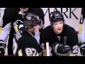 Line brawl fight. Philadelphia Flyers vs Pittsburgh Penguins 1 April 2012. NHL Hockey