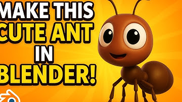 Make a Cute Ant Character in Blender | Easy 3D Modeling Tutorial for Beginners