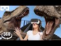 🔴 360° VR VIDEO Roller Coaster 🐾 Dinosaurs 🐾 Jurassic World 🐾 T-Rex Video