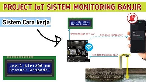 TUTORIAL PROJECT IOT MONITORING KETINGGIAN AIR SUNGAI SECARA ONLINE VIA ANDROID #IoTproject #arduino