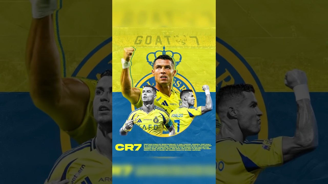 The Goat #CR7! 🐐 #CR7 #cristianoronaldo #ronaldothegoat #cr7goat #alnassr #saudiarabia #halamadrid