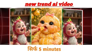 How to make samosa baby ai video | ai video 2026 | Samosa Baby AI Video Editing | sirf 2 mint me  screenshot 1