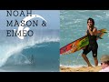 Noah Beschen , Mason Ho and Eimeo Czermak surfing Pipeline.