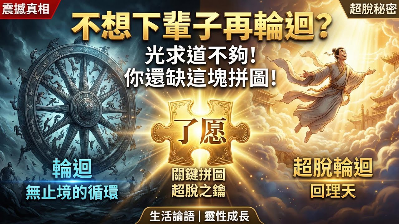 【研究班】【不想下輩子再輪迴？光求道不夠，你還缺這塊拼圖！ 】求道就能回理天？小心「這一點」沒做到，還是得回來補考！