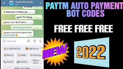 how to make paytm auto payment bot in telegram 2022