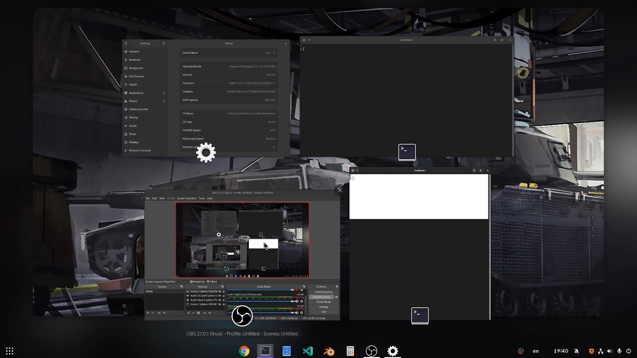NVIDIA 470 on GNOME 40 Wayland (Raw demo) YouTube