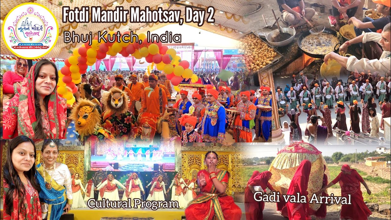 Day 2~FOTDI MANDIR MAHOTSAV| CULTURAL PROGRAM, GADI VALA  #bhuj #live #swaminarayan #vlog