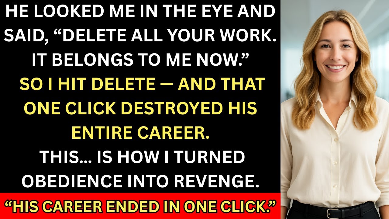 He Told Me to Delete Everything — So I Did… and Ended His Career YouTube