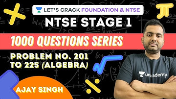 Problem no. 201 to 225 Algebra | 1000 Problems Series | Let