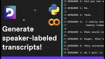 Create speaker labeled transcripts with Google Colab! | Deepgram Studios