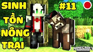 REDHOOD VÀ MỀU THỬ THÁCH SINH TỒN NÔNG TRẠI TRONG MINECRAFT TẬP 11:REDHOOD LẦN ĐẦU NUÔI BÒ VÀ CÂU CÁ