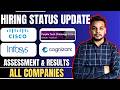 Hiring Updates | Cisco , Infosys , Purplle , Cognizant & Upcoming Hirings | Off Campus Drives