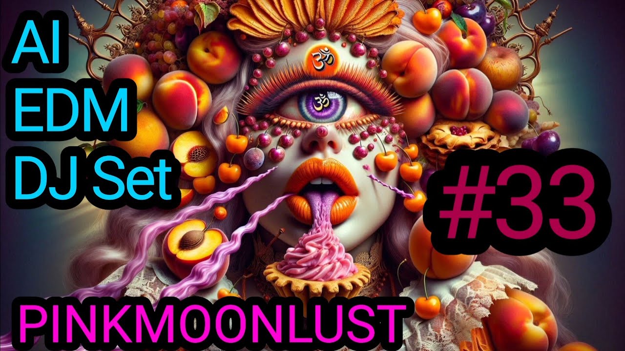 AI EDM DJ Set #33 by DJ PinkMoonLust (Trippy Shaman Chakra Music Video Artificial Intelligence)